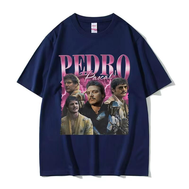 

Vintage Pedro Pascal Movie Graphic T-Shirt Men s Women Harajuku Fashion Short Sleeve T-shirts High Quality Cotton Tee Shirt Tops 4XL