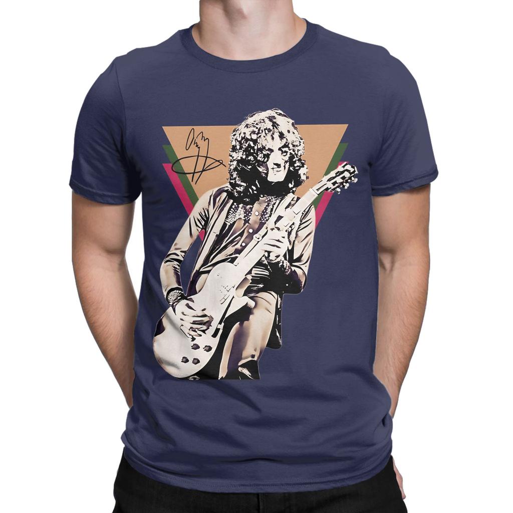 Jimmy Page Retro Style Funny 100 Cotton Tshirt Jimmy Page Tees Tops For Unisex
