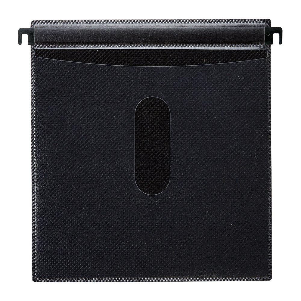 Sanwa Supply Nonwoven Fabric Case Hanger-Style (20-Pack, Black) FCD-FHN20BK