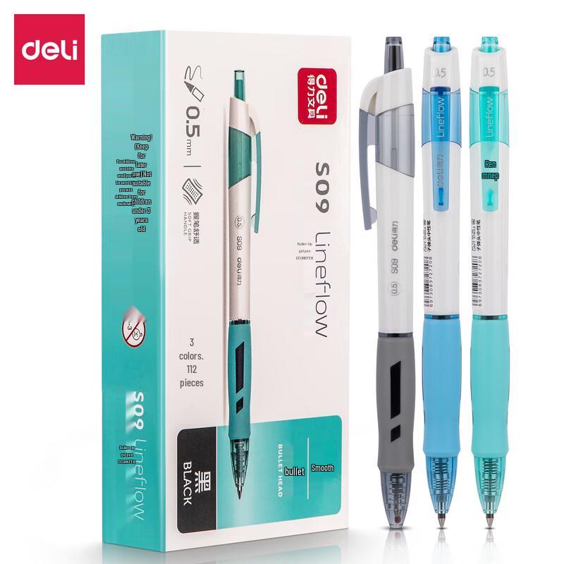 Deli S09 Ultra-Smooth Retractable Gel Pen