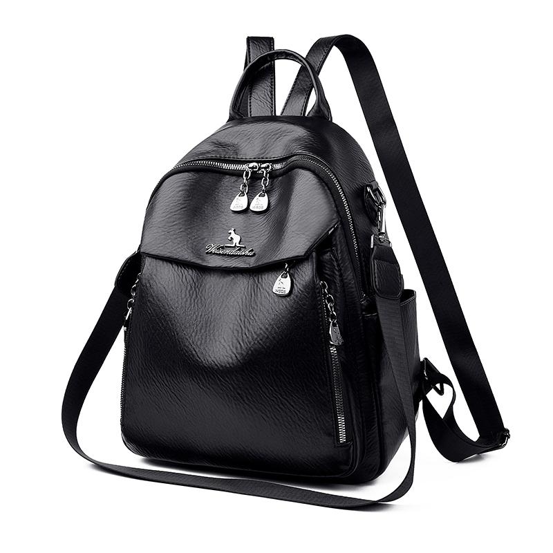 Large Capacity Women's Retro Backpack Shop Multi-function Shoulder Bag