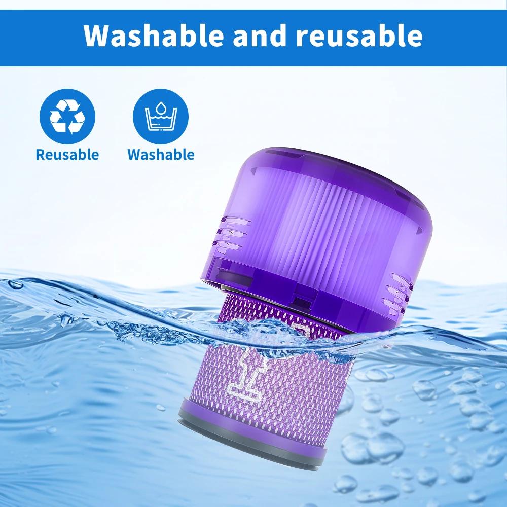 Upgraded Canister with HEPA Filter Replacement for Dyson V11 V15 SV14 SV15 SV22 Vacuum Cleaner Dust Bin Spare Part Dust Bucket