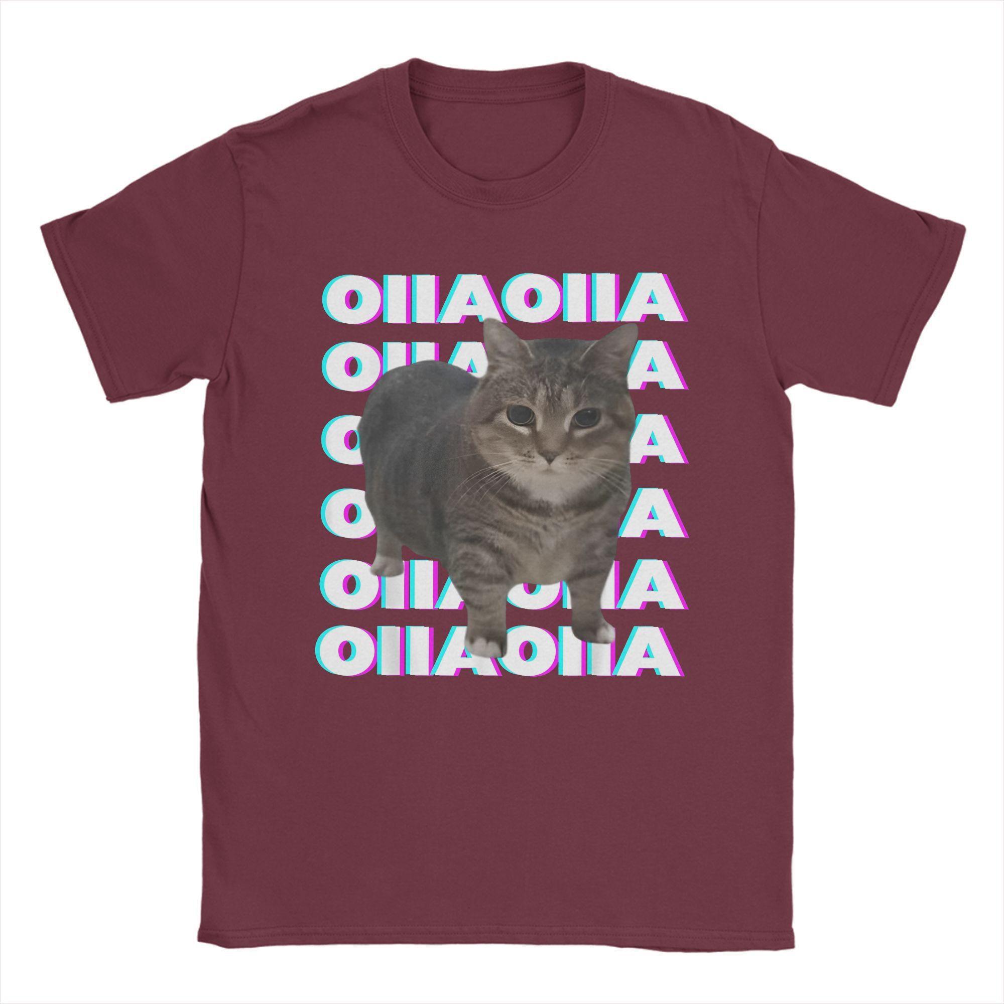 

OIIA OIIA Spinning Cat Meme Glitch Disco мужская футболка забавные модные футболки с коротким рукавом и круглым воротником футболка хлопковая подарочная одежда S коричневый