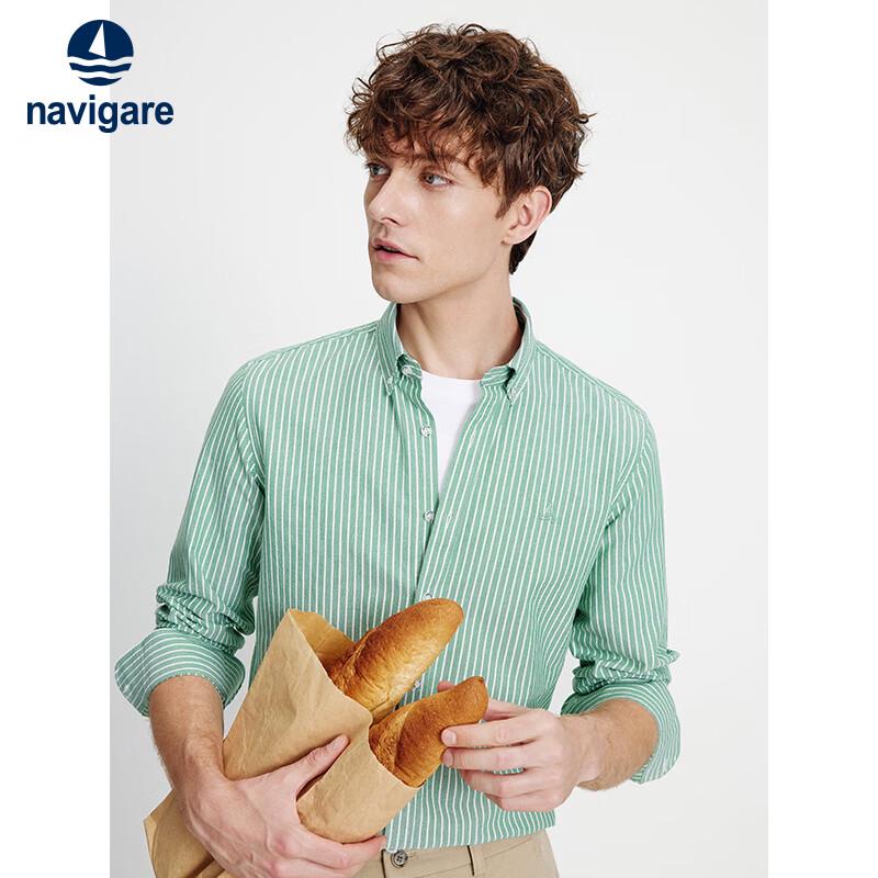 Navigare Men's Autumn/Winter Long-Sleeve Striped Shirt