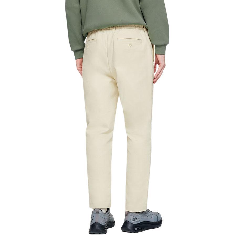 Skechers Yazan Series Elastic Comfortable Solid Color Casual Pants Men Bottoms Almond-Milk-White L324M117-0550