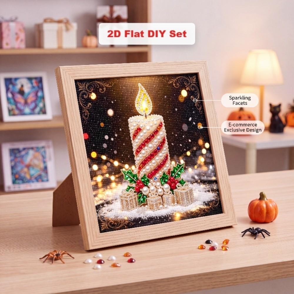 Delicate DIY Pearl Painting Kit 2D Flat Christmas Ornament  Porch Decoration