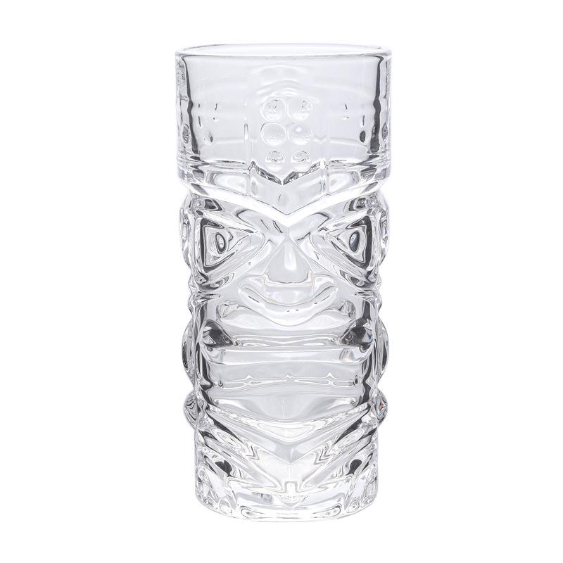 Creative Tiki Ghost Face Cocktail Glass, Juice Cup, Smoothie Cup, Zombie Idol Design