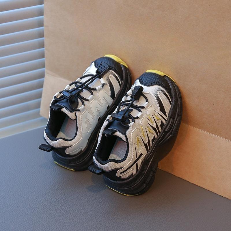 

Children s Sports Shoes with Anti-slip Rubber Sole, Boys Running Shoes, Girls Dad-style Shoes 21 бежевый