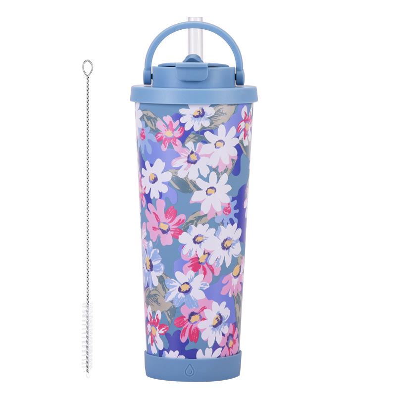 

2025 Large Capacity Insulated Sports Water Bottle, Dual Drink, Wide Mouth, Portable Outdoor Cup 830ml-1000ml