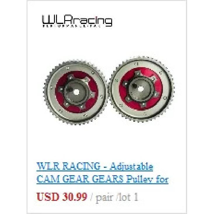 WLR Clear Cam Gear Cover Timing Belt Cover Turbo Cam Pulley For 96-05 Mitsubishi Evolution Lancer EVO4-8 4G63 WLR6338