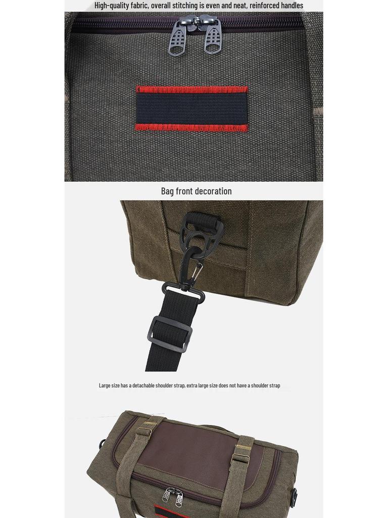Extra Large Canvas Travel Bag for Men & Women - Handheld, Luggage, Short Trip, Thickened Design