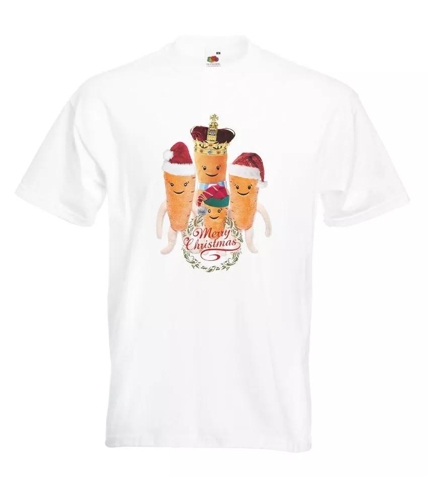 Adults Kevin Carrot Family Merry Christmas Xmas Unisex White 100% Cotton T-shirt Mens Tees Top 3XL