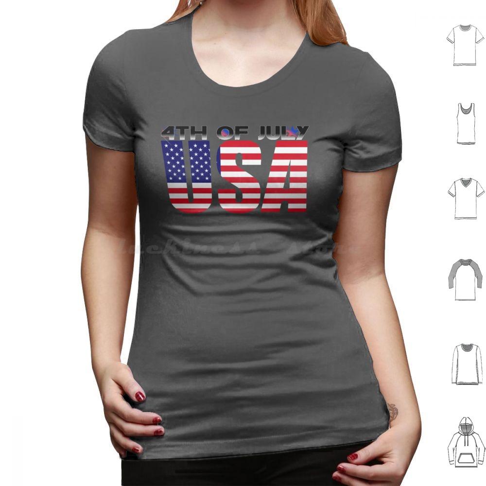 4. Juli T-Shirt Baumwolle Herren Damen DIY Druck 4. Juli Tag USA Amerikanischer Stolz Rot Weiß Blau Patriotische Sterne Und