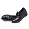 Women's Large Size Soft Leather Wedge Heel Work Shoes - Non-slip and Comfortable