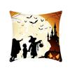 Halloween Throw Pillow Cover Linen Print Halloween Home Decor Cushion Cover Sofa Cushion Back Cushion