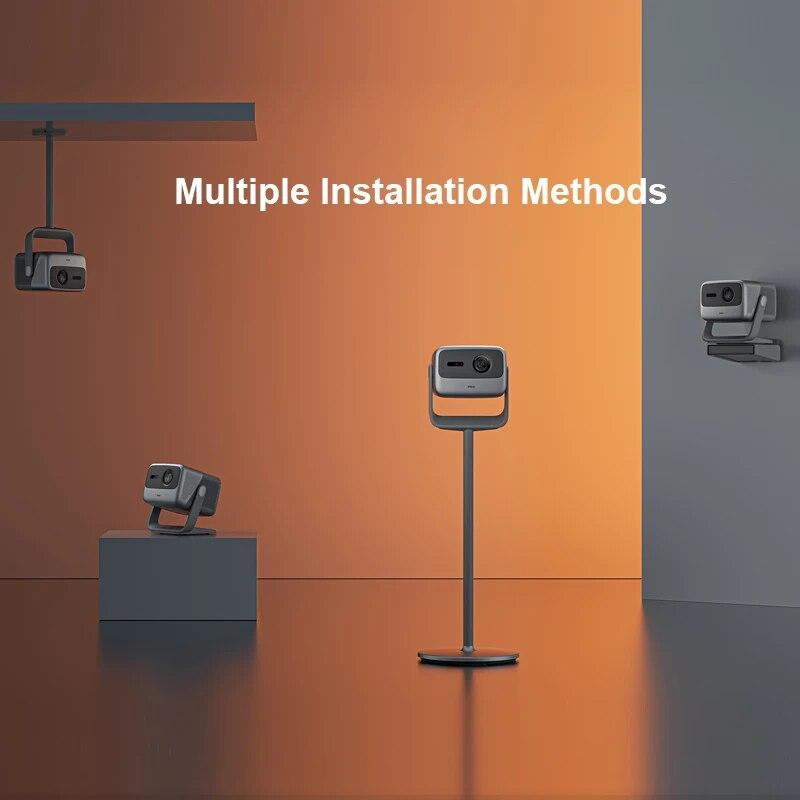 Παγκόσμια έκδοση JMGO N1 Ultra Triple Laser Projector 4K UHD 4000ANSI Lumens With Gimbal 3D Wi-Fi 6 Beamer Cinema for Home Theater