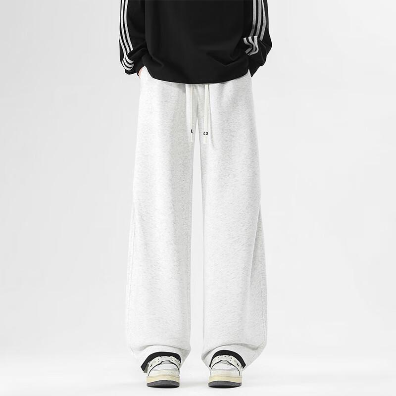 VUUG Men's Loose Fit Straight-Leg Drapey Sweatpants