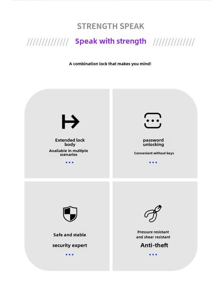 Verbessertes Diebstahlschutz-Kettenschloss für Elektro-Motorräder und Mountainbikes