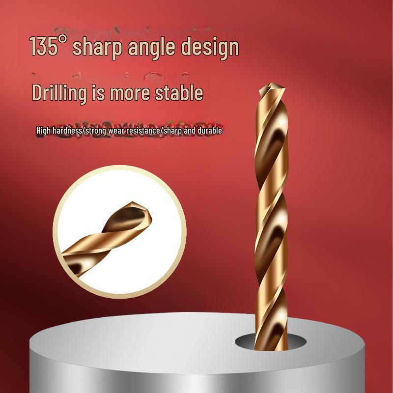 M35 Cobalt Extended Twist Drill Bit for Stainless Steel, Metal, and Woodworking