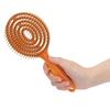 Round Head Hair Straightening Comb Dense Teeth Vented Detangling Hair Brush  For Curly Hair