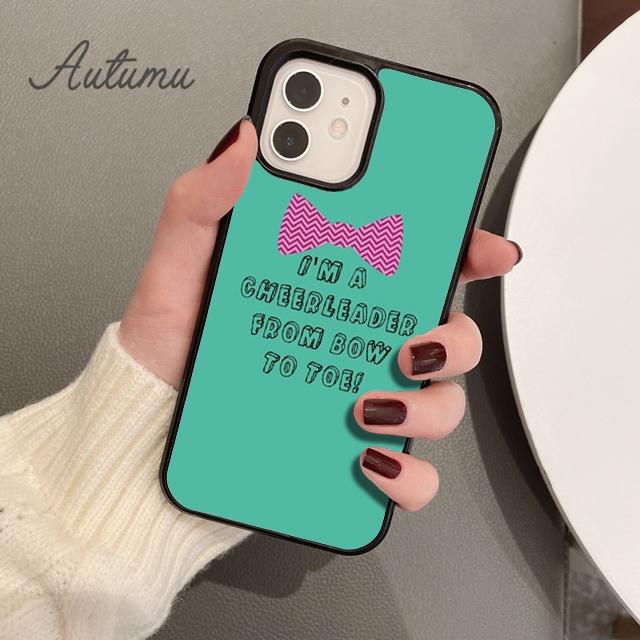 Cheers Cheerleader Bow To Toe Phone Case for iPhone 11 12 13 14 Pro Max Mini XR XS SE 2020 7 8 Plus Samsung Galaxy S21 S22 Cover