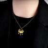 Ruyi Longevity Lock Necklace - Stainless Steel, High-End Ethnic Clavicle Chain for Women, Secure Fit