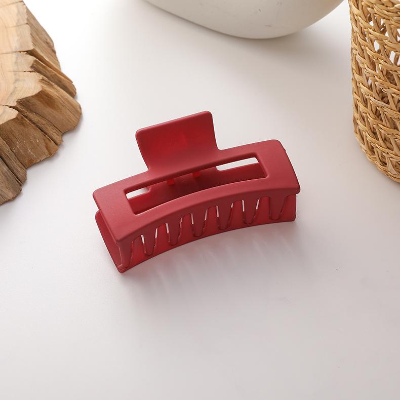 

Korean Style Large Claw Clip - Versatile Square Hair Accessory for Women красный