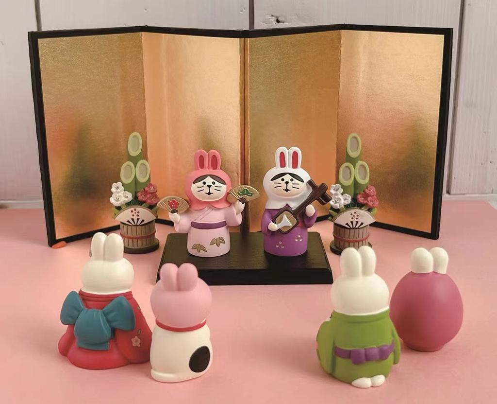 1ks Japonsko Zakka Rok králíka Japonská dekorace Dekorace na knihovnu Sběratelský předmět Dekorace do domácnosti Pryskyřičná výroba Japonské ozdoby Dárky