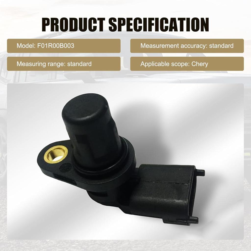 Car Camshaft Position Sensor for EPC Fault Light Weak Start, Replacement Number F01R00B003, Camshaft Sensor with Sealing Ring for EPC Fault Light and