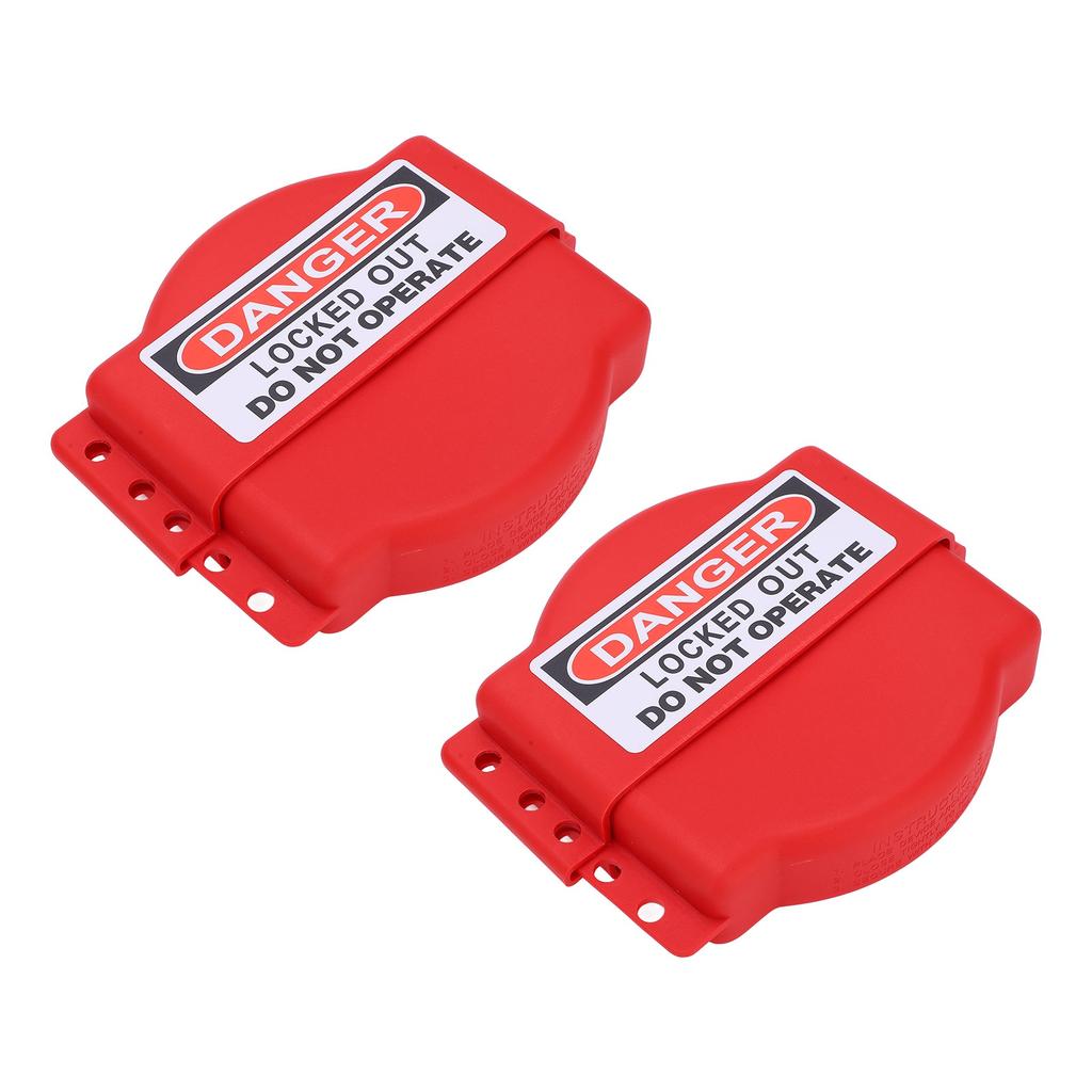 2Pcs Adjustable Gate Valve Lock High Temperature Resistance Anti Corrosion Easily Operate Valve Lockout for Industrial