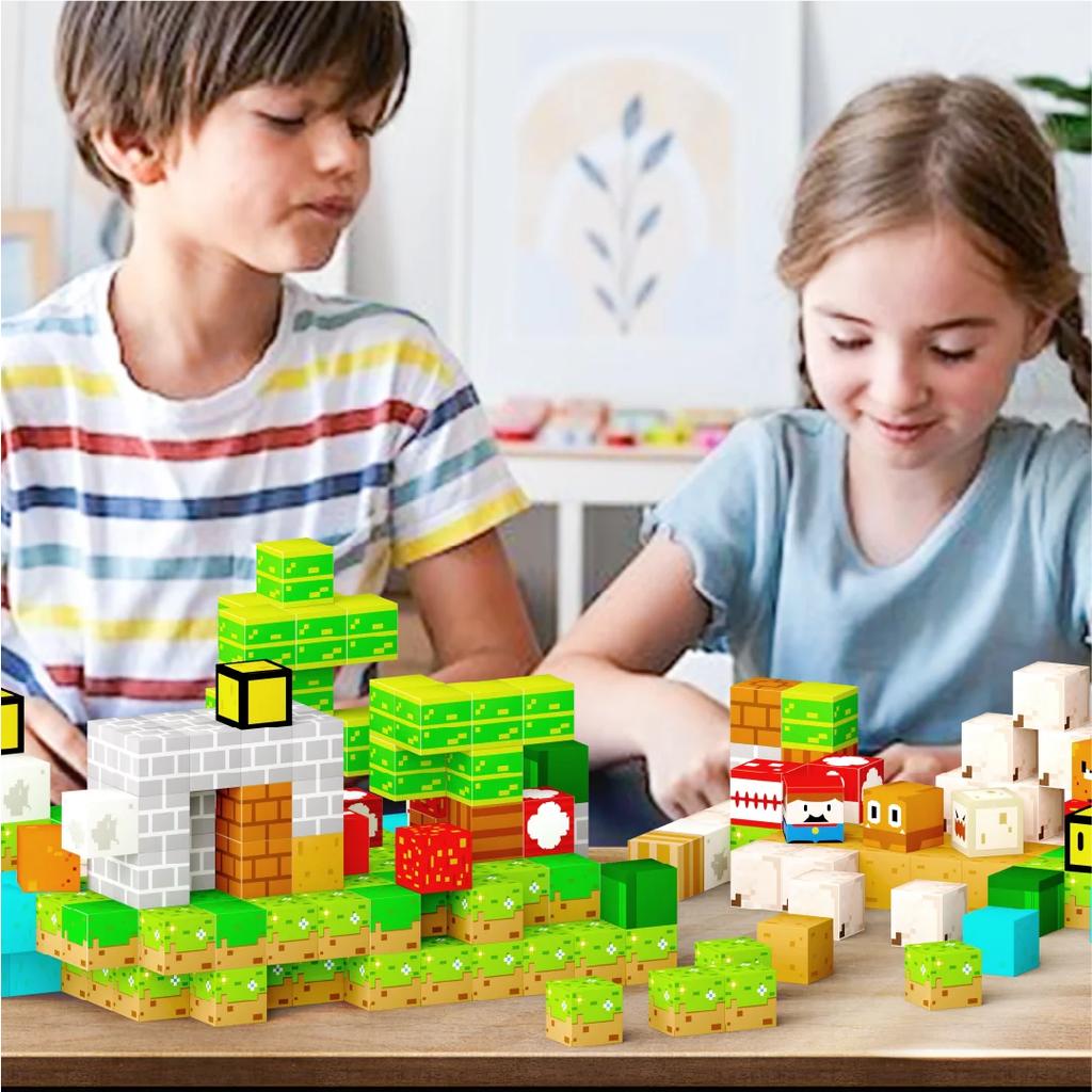 Desire Deluxe Magnetic Building Blocks Gift 94PC Kids Magnetics Construction Block Games For Boys And Girls Creativity Educational Children's Toys For...