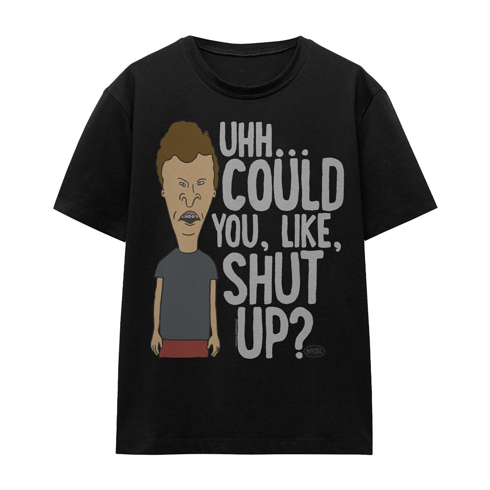Beavis & Butthead Unisex Adult Could You Like Shut Up? T-Shirt