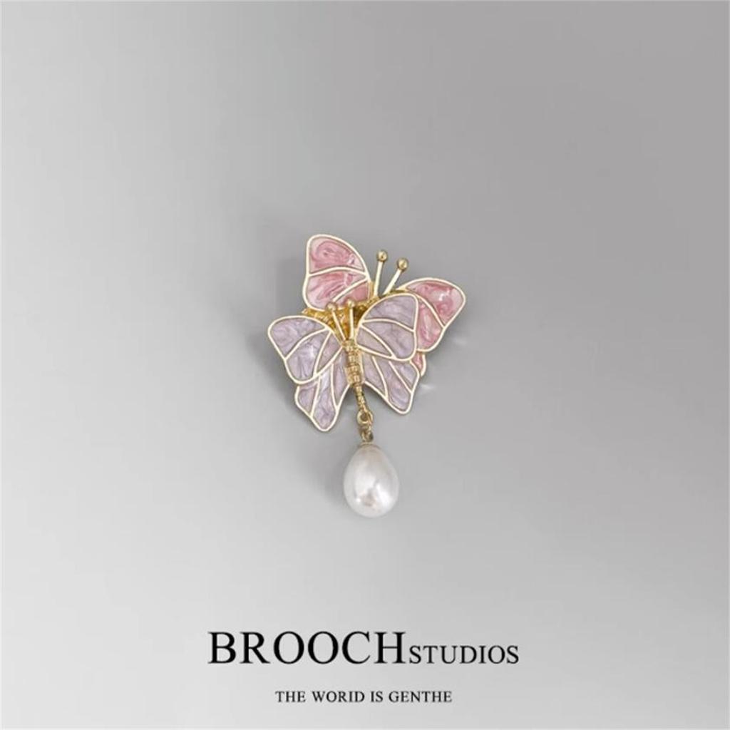 1Pc Elegant Romantic Butterfly Brooch Palace Style Luxury Pin Fashion Creative Jewelry Accessories Party Daily Gift for Women