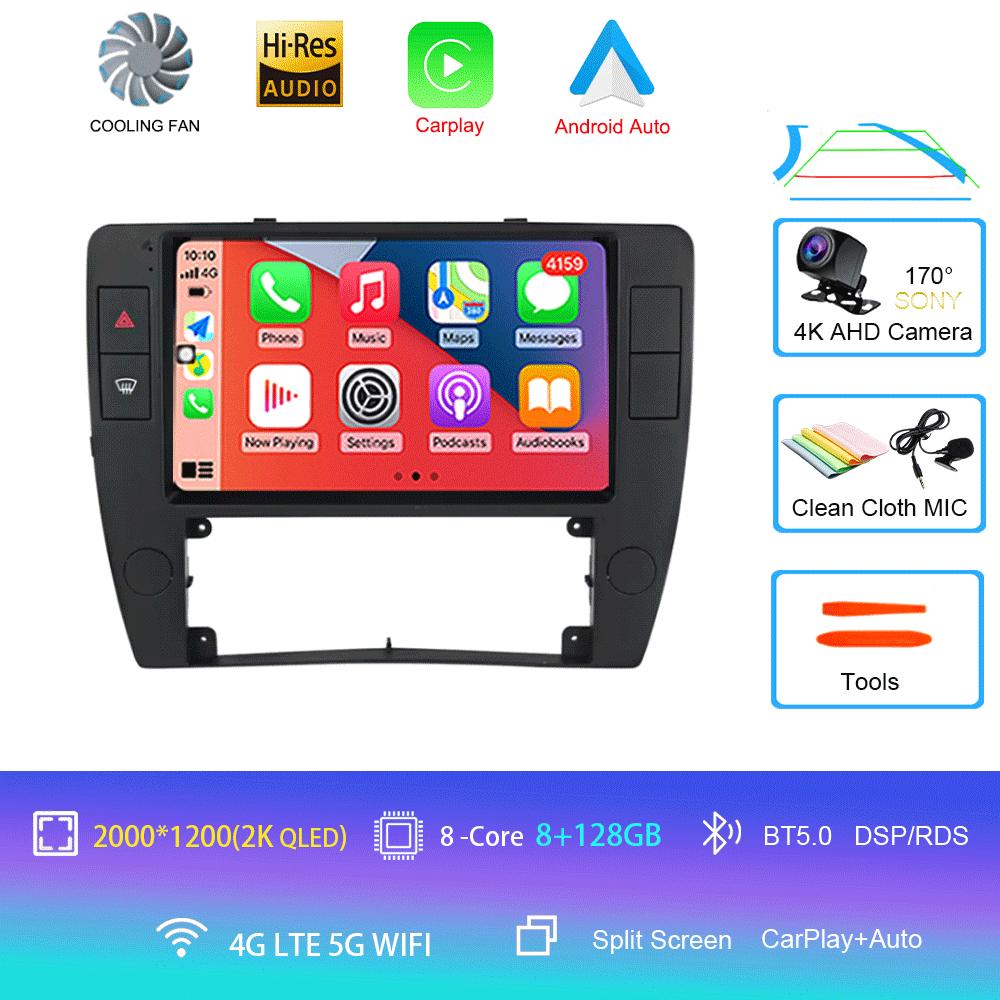 Android 14 For Volkswagen Passat B5 2000 - 2005 Car Radio Multimedia Video Player Navigation GPS 5G WIFI Carplay Auto 360 Camera