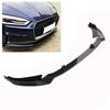 Car Modified Carbon Fiber Texture Front Bumper Lip Spoiler Fit for A6 C8 2019 Up