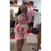 Women's 2026 Summer New Dress Design Slim-Fit Printed Long-Sleeve Top Pleated Skirt Set