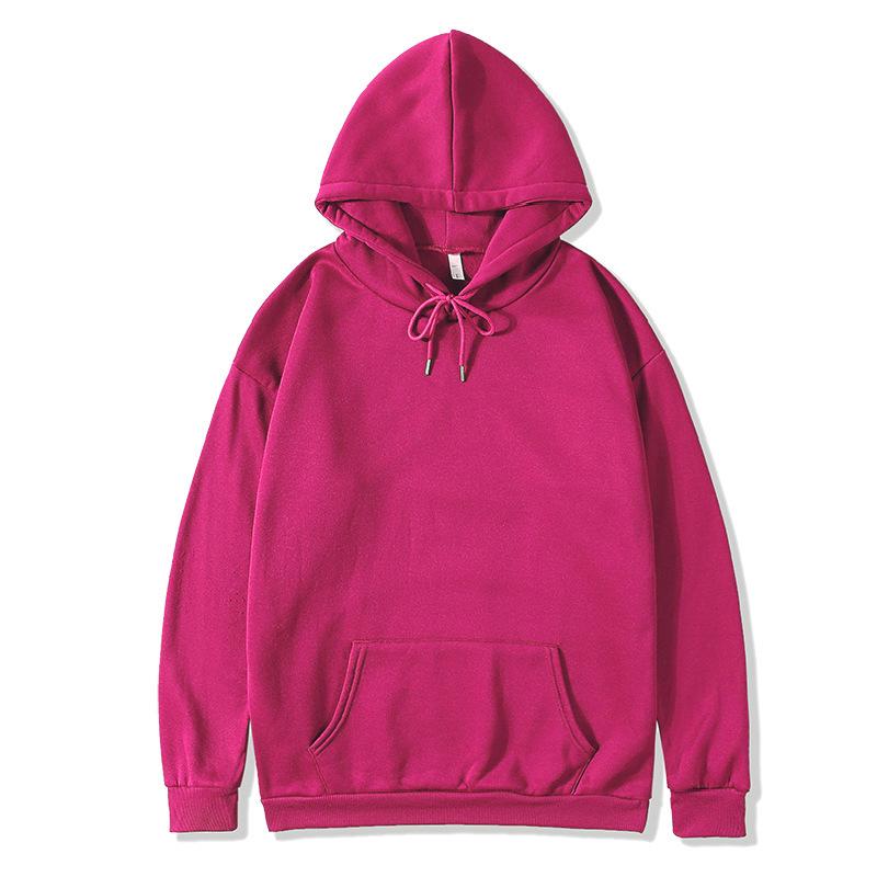 European American Plus Velvet Loose Casual Hooded Sweatshirt - Women's Autumn Winter Wear