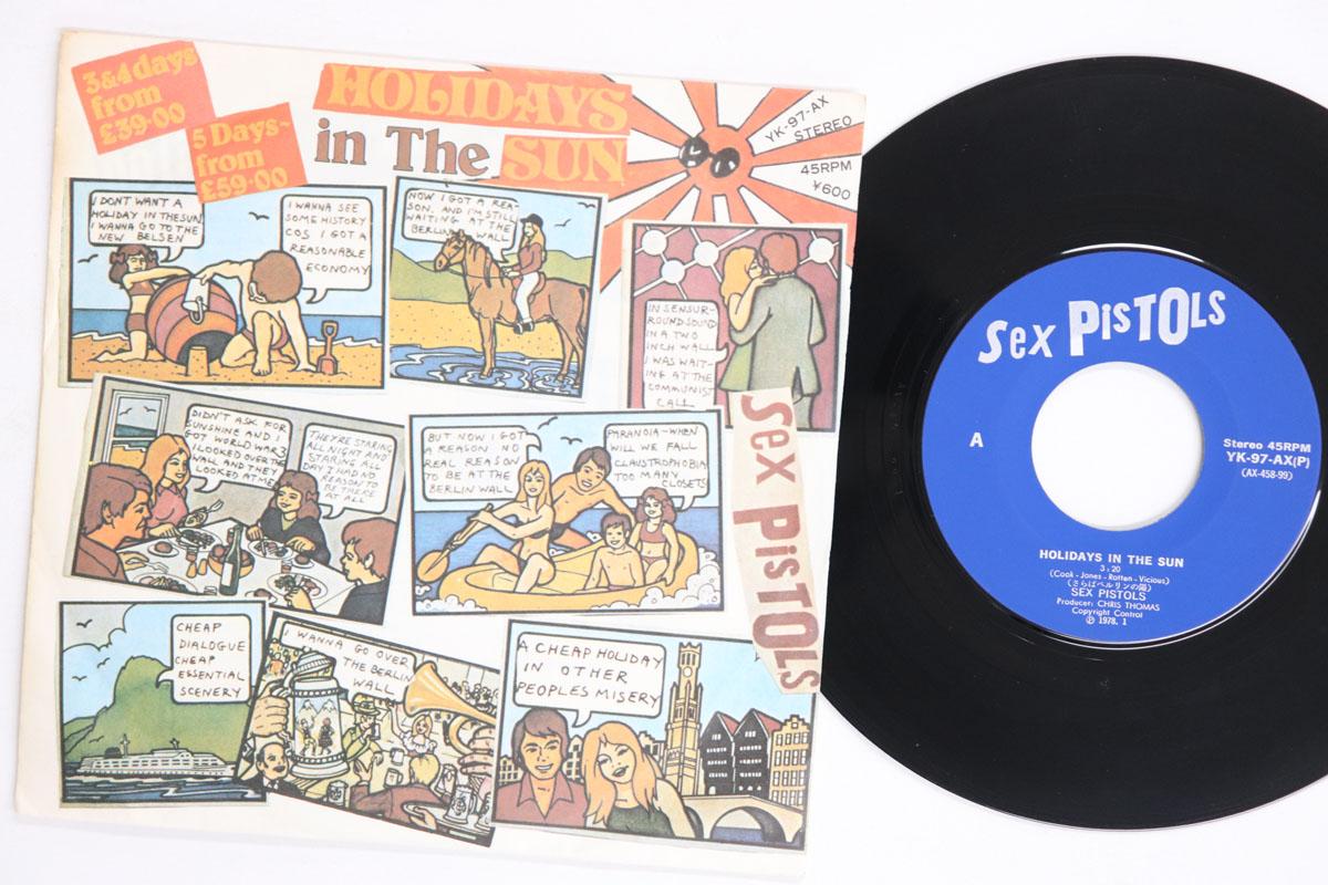 7-дюймовая пластинка SEX PISTOLS Holidays In The Sun Satellite YK97AX SEX PISTOLS REC 1978 Япония Рок Б/у