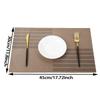 Pvc Rectangular Dining Placemat With Geometry Pattern For Restaurant Decor