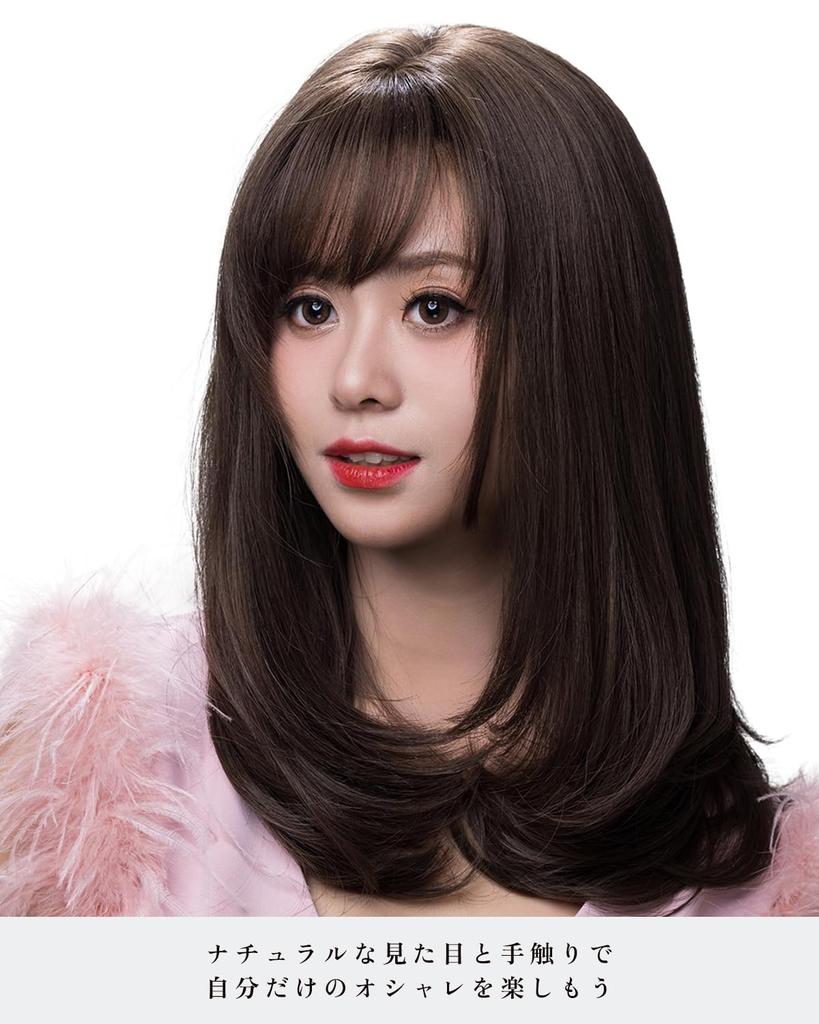SUN9 Wig Natural Straight Front Straight Lace Cosplay Wig Small Face Heat Resistant Full Wig Full Wig Long Lolita Cute Cut Layer Gift Box Net Stand