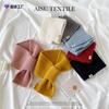 Knitted cross small scarf women's winter scarf autumn and winter new small versatile warm scarf