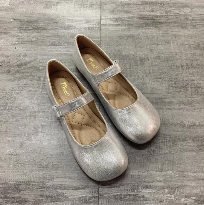 Fashion Flat Shoes for Women Spring and Autumn 2025 New Square Toe Bow Shallow Mouth Ballet Flat Shoes Plus Size Women's Shoes 41-43