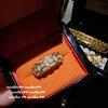 Ancient Gold Chiseled Copper Coin Gemstone Bracelet, New Chinese Style, Plated With 18K Gold, Iris Zircon Bracelet, Qiankun Circle.