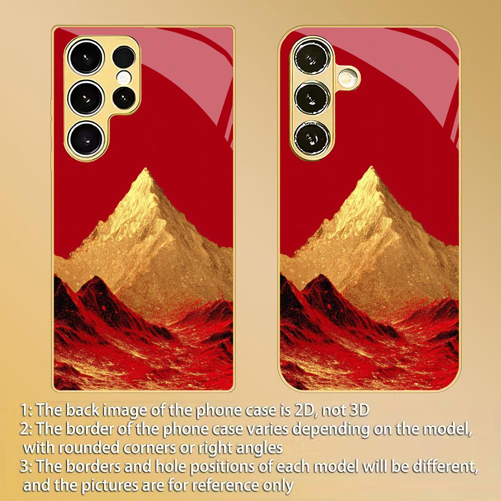 Rizhao Jinshan Glass Phone Case Is Suitable for Samsung Galaxy S26 Ultra S25 S24 S23 S22 S20 FE/Plus 5G Anti Drop Back Cover