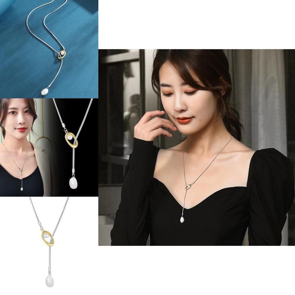 Elegant Pearl Tassel Necklace 2024 New Fashion Sweater Chain High-end Luxury Jewelry