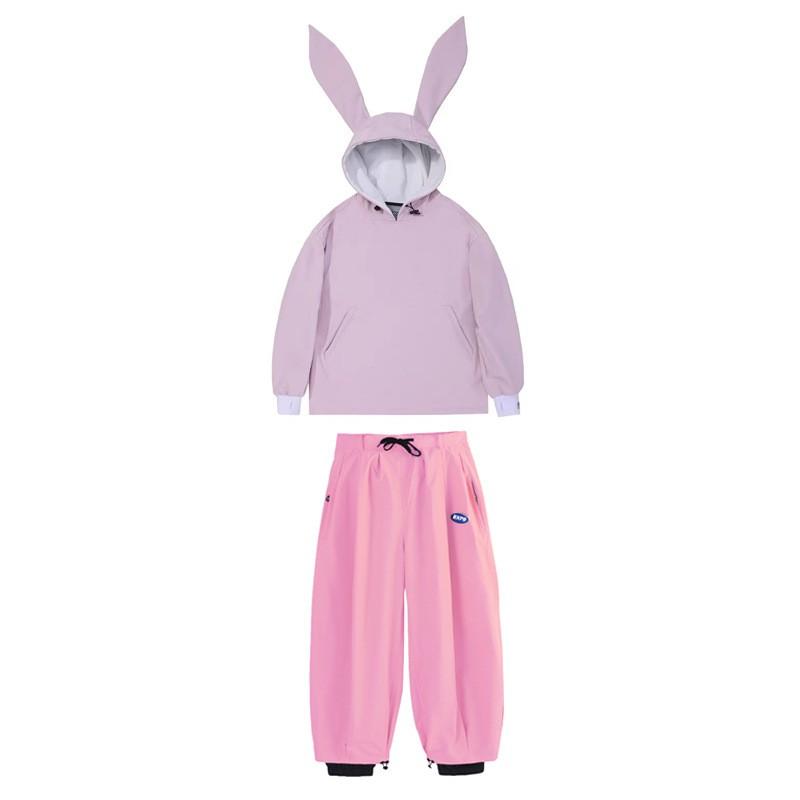 Unisex Winter Ski Suit Set Windproof Waterproof Fleece Lined Snow Outfit Skiing Hiking Ice Sports