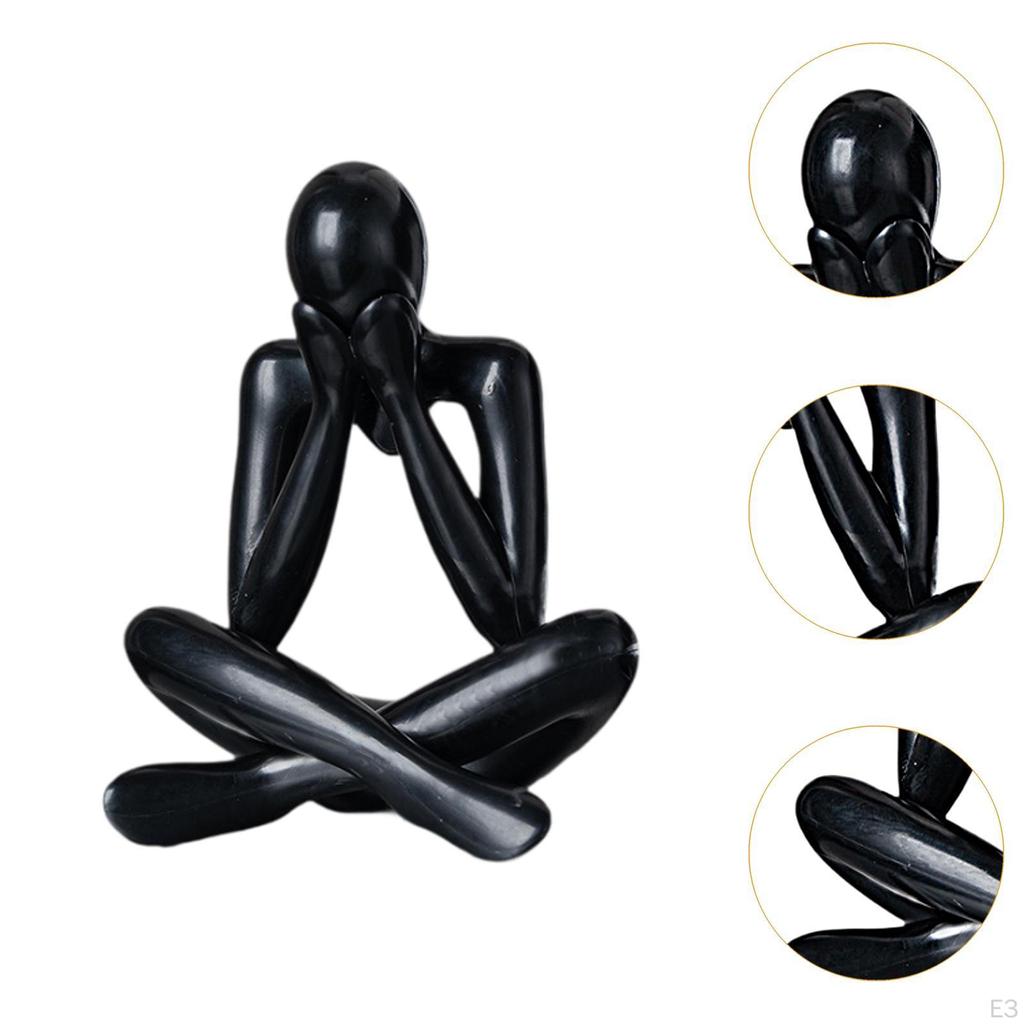 Abstract Figure Sculpture Decorative Figurine Art Crafts Modern Statue Desktop Ornament for Table
