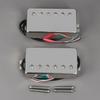 FLEOR Alnico5 Guitar Humbucker Pickup, 4-Wire Neck and Bridge Pickup Set, Chrome Fit, LP Style, Guitar Pickup Parts