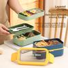 Lunch Box With Microwave Safe Plastic For Office And School Use