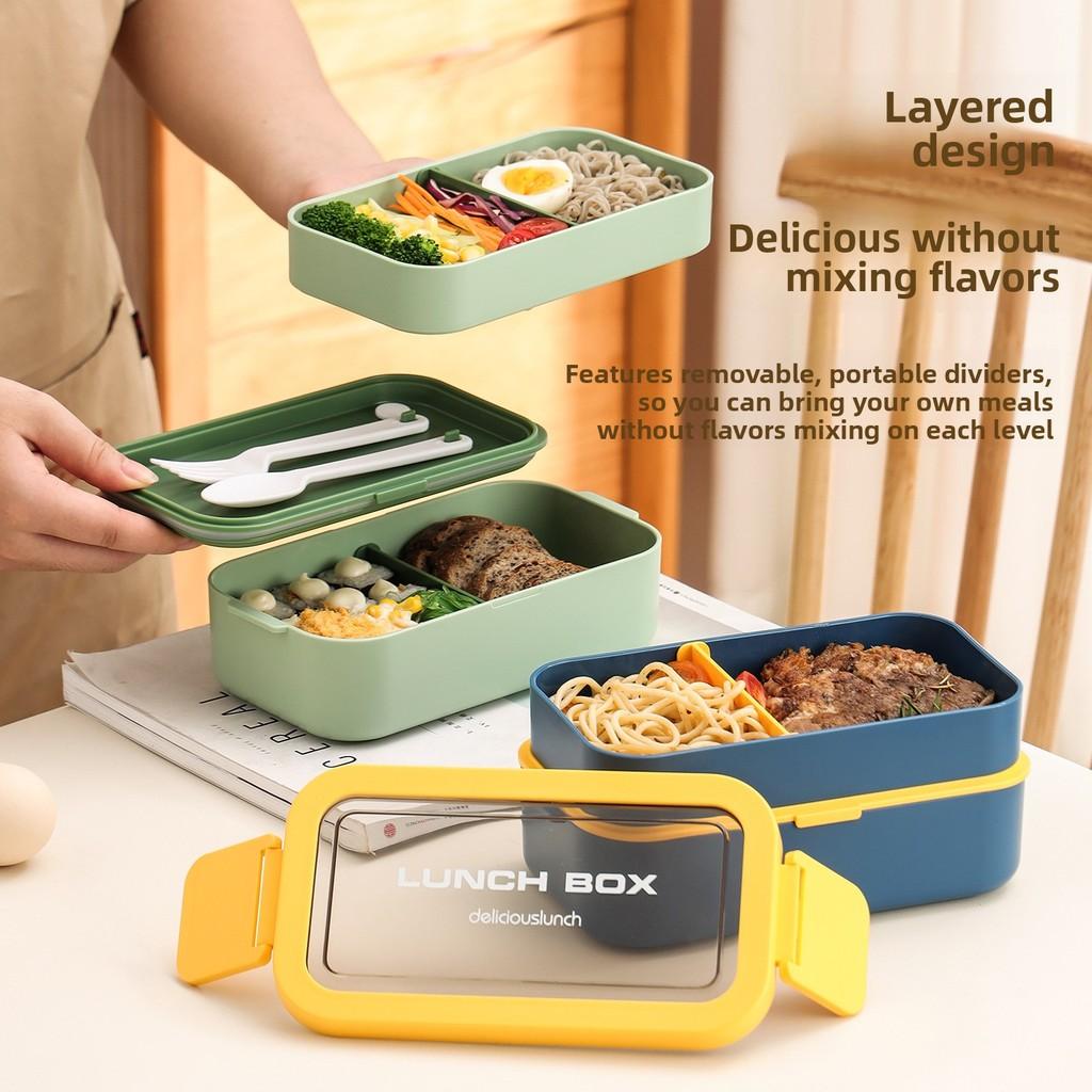 Lunch Box With Microwave Safe Plastic For Office And School Use